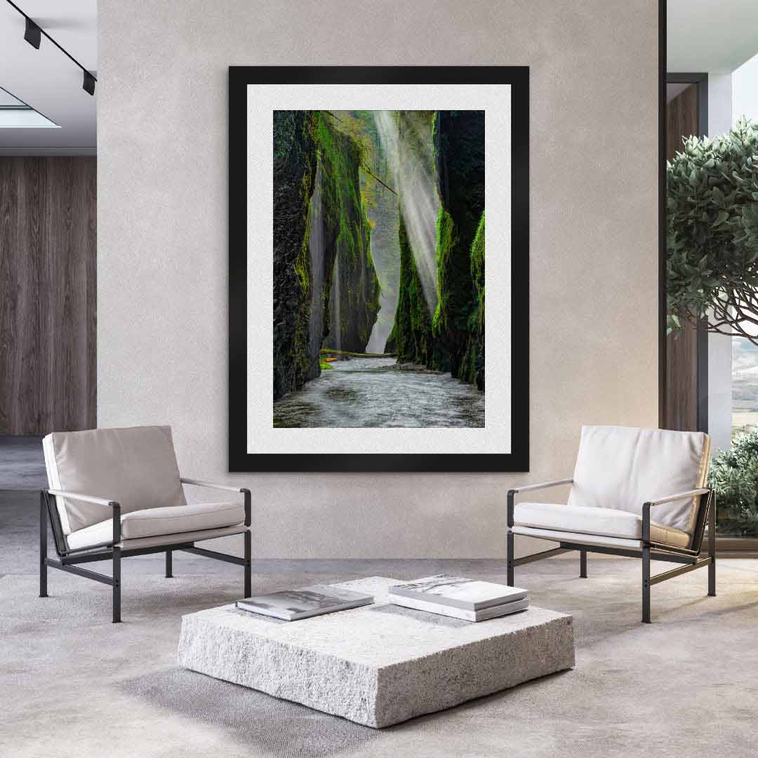 Photograph from Peter Lik hanging on the wall in a living space. | LIK Fine Art
