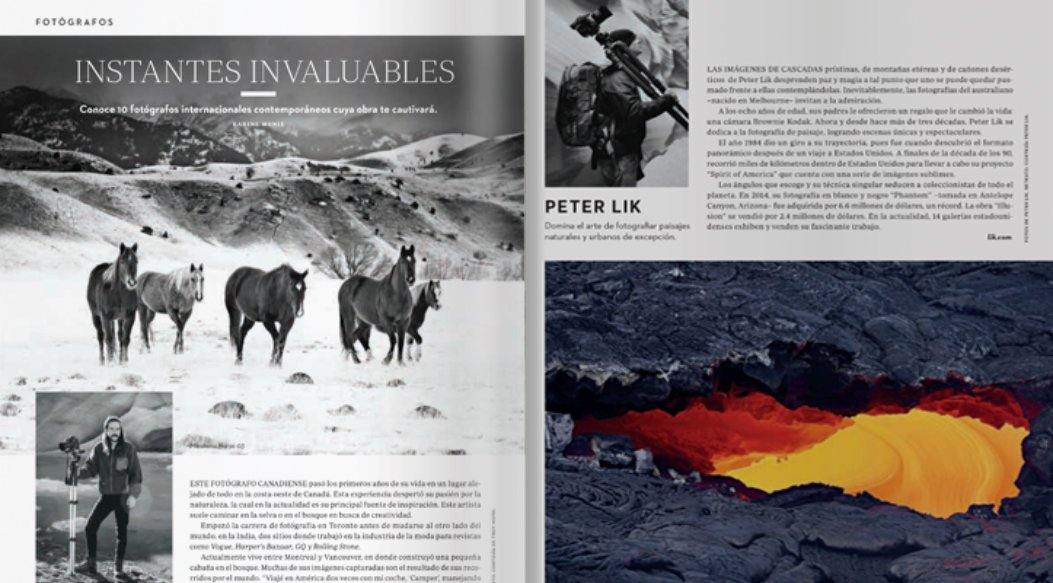 Peter Lik Featured in Mexican Edition of Architectural Digest