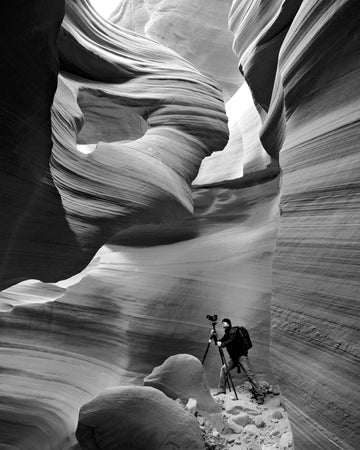 Peter Lik portrait captured in Antelope Canyon, location of his epic photo, Phantom.