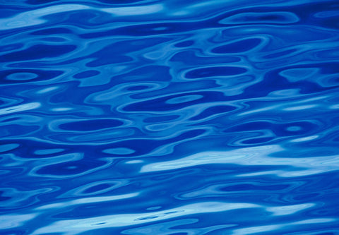 Blue water ripple pattens in the ocean at Hervey Bay, Australia
